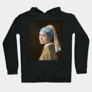 Sasha Grey as the girl with pearl earring Hoodie